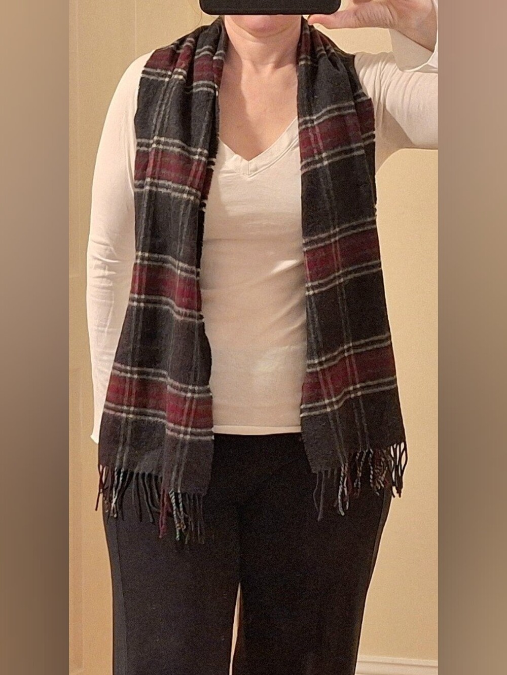 🔷️JOSEPH & LYMAN🔷️Plaid Cashmere Scarf